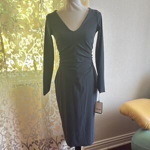 Elegant Black Long Sleeve Dress